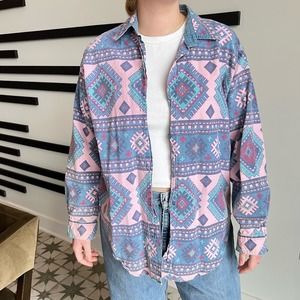 Women's Vintage Red Rover Western Button Down (Sz M)